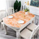 Toile cirée transparente en pvc ovale