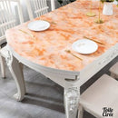 Toile cirée transparente en pvc ovale