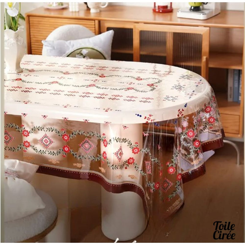 Toile cirée transparente épaisse