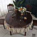 Toile cirée transparente grande largeur