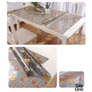 Toile cirée transparente imprimée