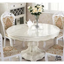 Toile cirée transparente ronde