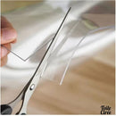 Toile cirée transparente ronde