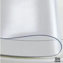 Toile cirée transparente ronde