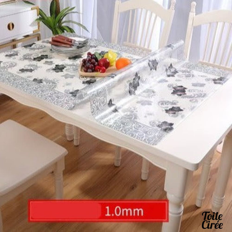 Toile cirée transparente table