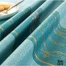 Toile cirée turquoise