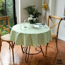 Toile cirée vert anis