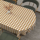 Toile cirée vichy beige