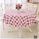 Toile cirée vichy rouge