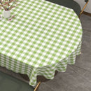 Toile cirée vichy vert