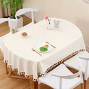 Toile cirée ovale grise