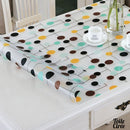 Nappe en toile cirée transparente