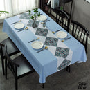 Nappe toile cirée bleue