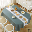 Nappe toile cirée ovale grise