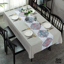 Nappe toile cirée rectangulaire avec motifs