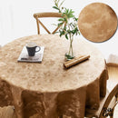 Toile cire fleurie marron