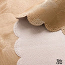 Toile cire fleurie marron