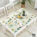 Toile cire transparente fantaisie