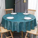 Toile cirée bleu canard