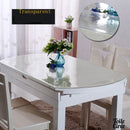 Toile cirée ovale transparente