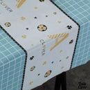 Toile cirée rectangulaire à carreaux