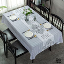 Toile cirée rectangulaire carreaux