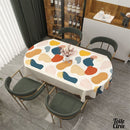 Toile cirée table ovale