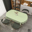 Toile cirée vichy vert